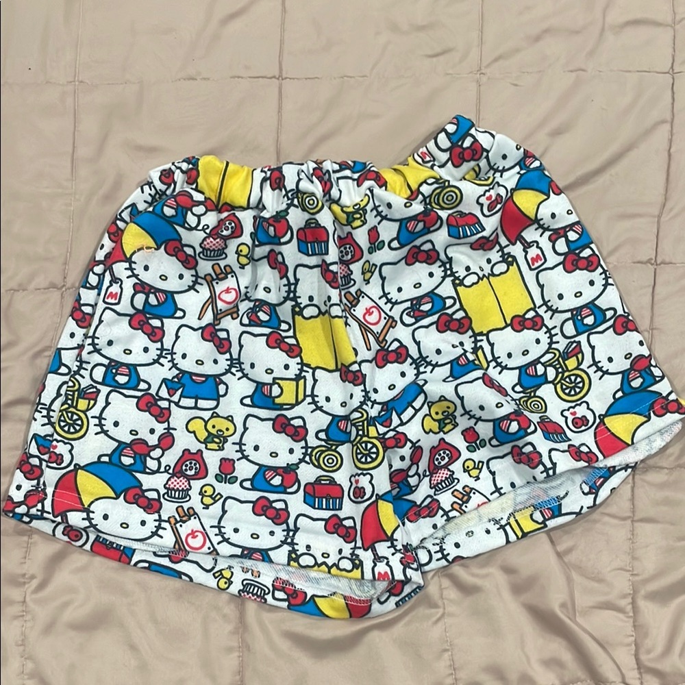 Hello Kitty White and Red Shorts Playful Design